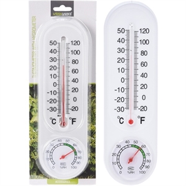 Pro Garden Termometer med Hygrometer til Væg